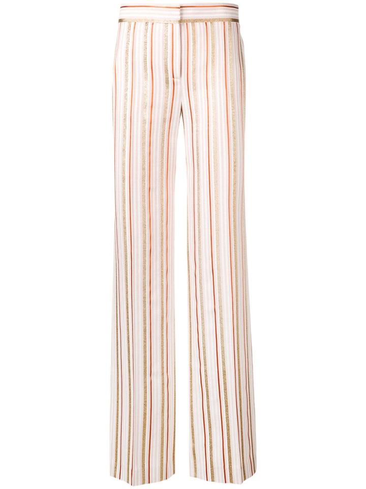 Peter Pilotto Lurex Striped Trousers - Pink