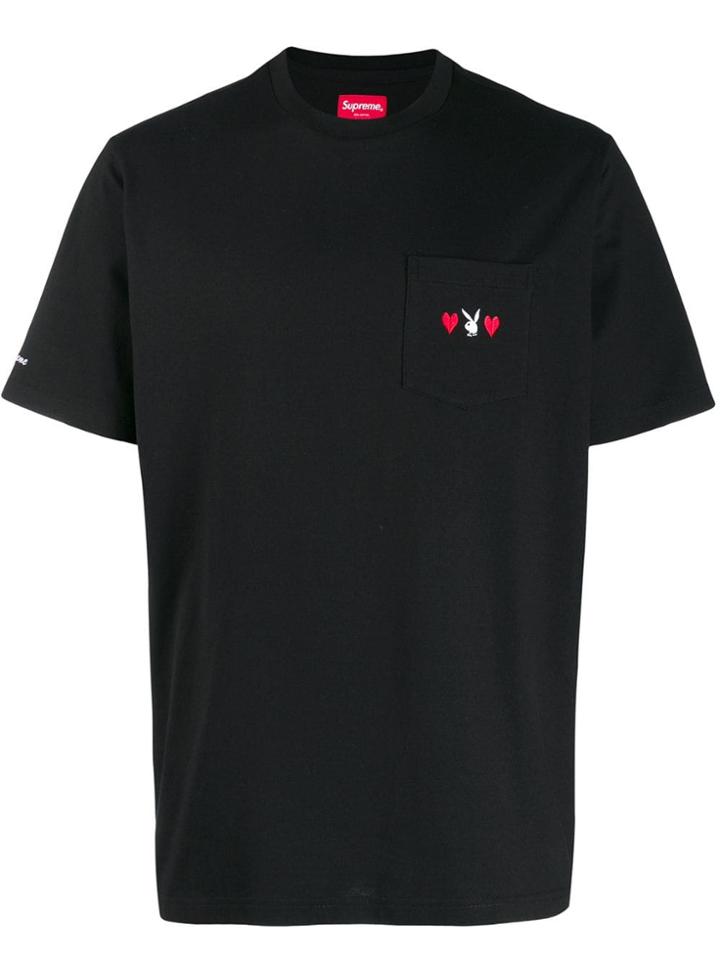 Supreme Playboy Pocket T-shirt - Black