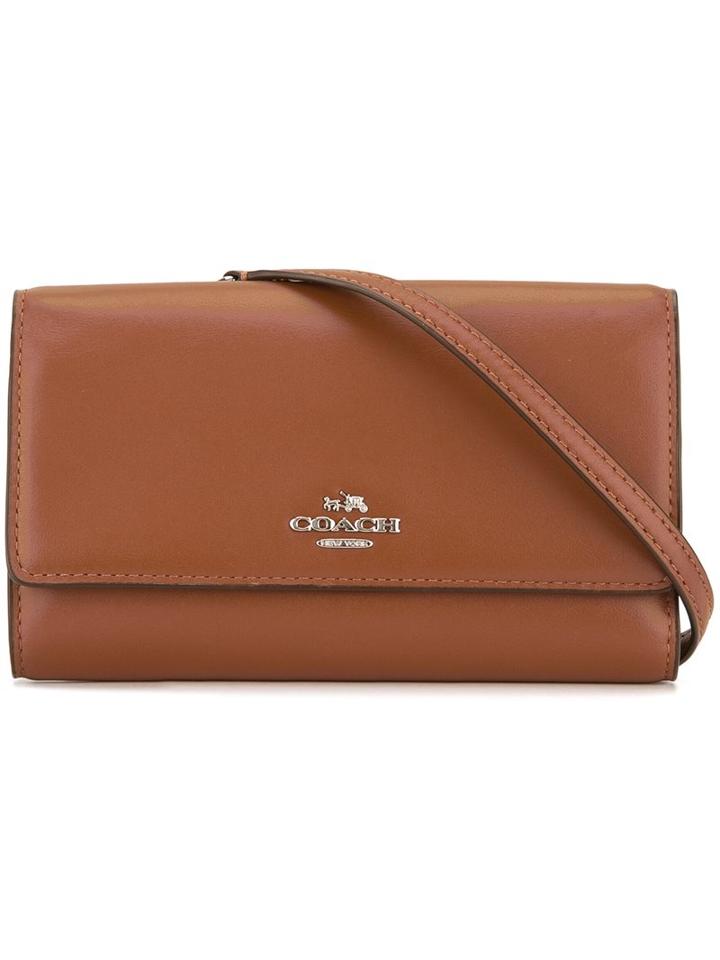 Coach Folding Cross Body Bag, Women's, Brown