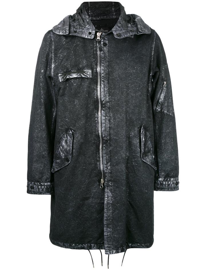 Hooded Coat - Men - Cotton/polyamide/polyester - S, Black, Cotton/polyamide/polyester, Stone Island Shadow Project