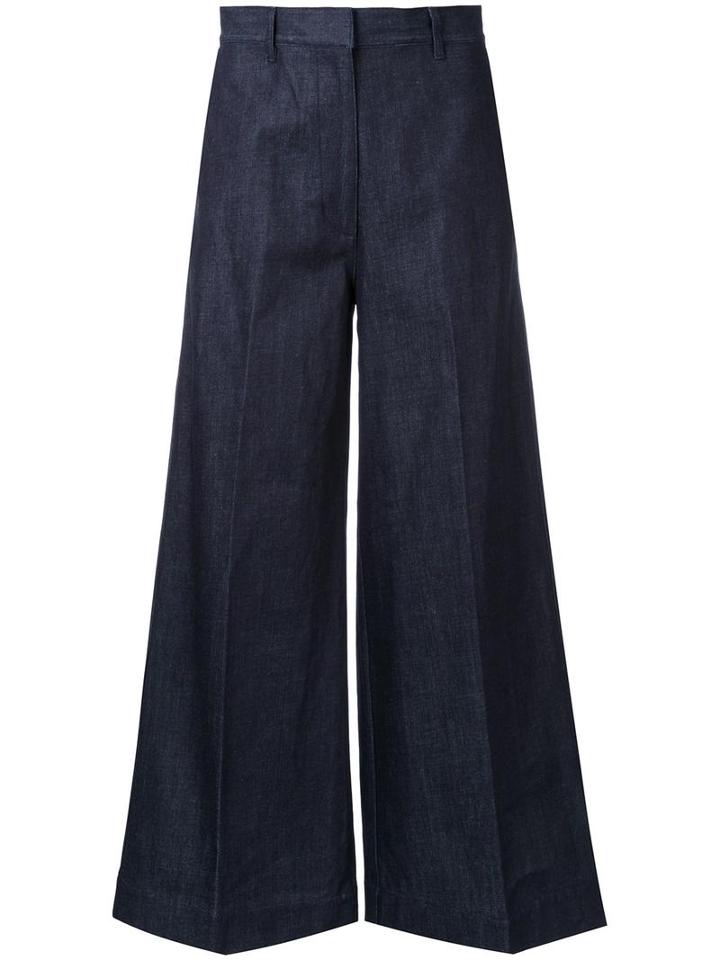 H Beauty & Youth. 'baggy' Trousers, Women's, Size: Medium, Blue, Cotton