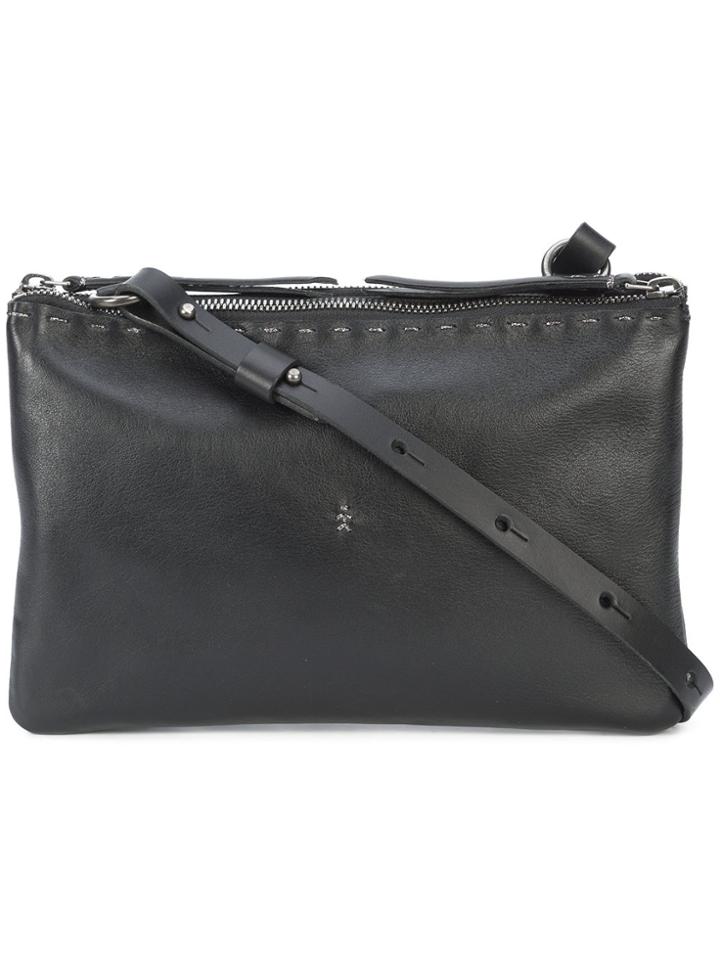 Henry Beguelin Double Zip Crossbody Bag - Black