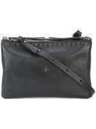Henry Beguelin Double Zip Crossbody Bag - Black