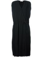 Jil Sander - Wrap Dress - Women - Silk/viscose - 36, Black, Silk/viscose