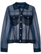 Viktor & Rolf Sheer Shirt-like Top - Blue