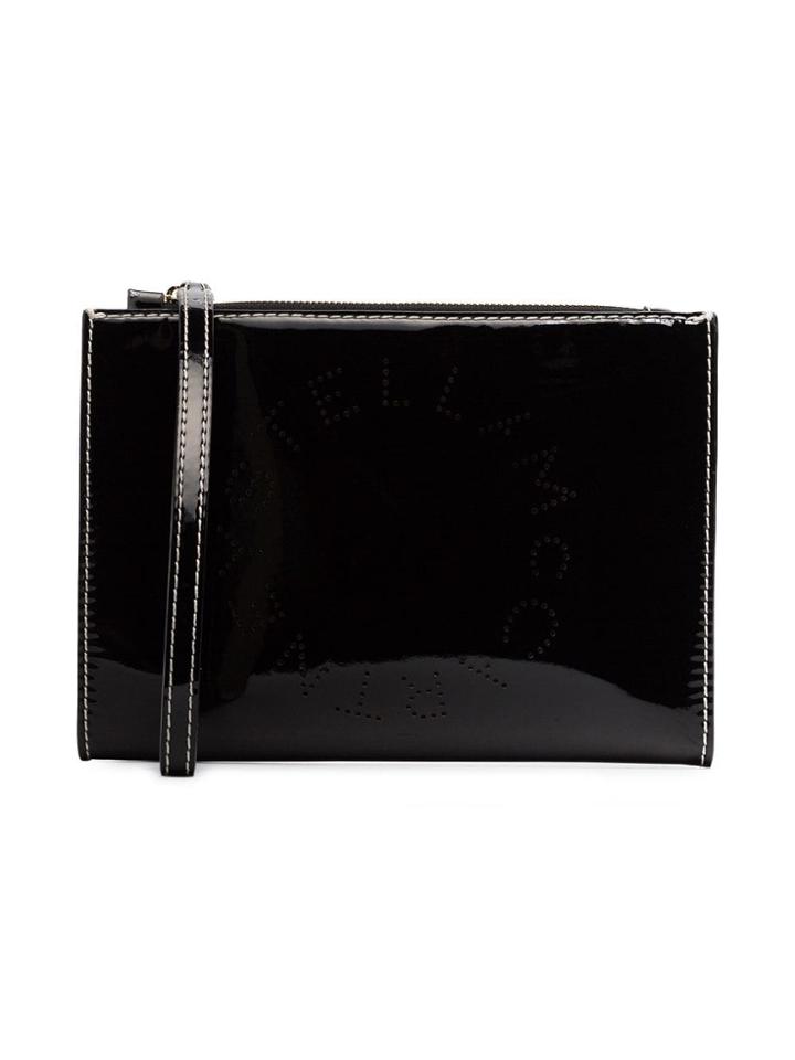 Stella Mccartney Logo Print Zip Clutch Bag - Unavailable