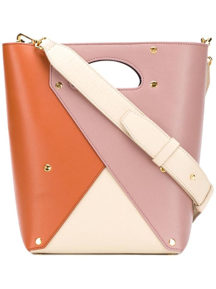 Yuzefi Panelled Tote Bag - Pink & Purple