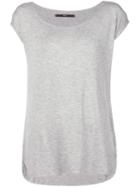 Fadeless Scoop Neck T-shirt, Women's, Size: Xs, Grey, Spandex/elastane/rayon