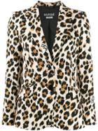 Boutique Moschino Leopard Print Blazer - Black