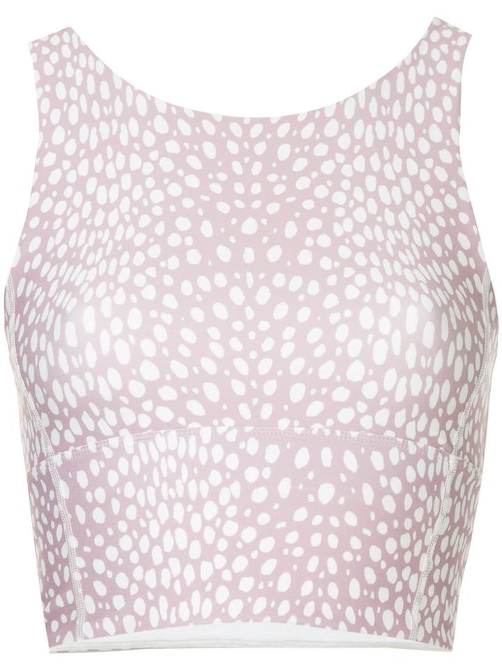 Nimble Activewear Long Line Sports Bra - Pink & Purple