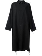 Y's - Destroyed Shirt Dress - Women - Cotton - 1, Black, Cotton