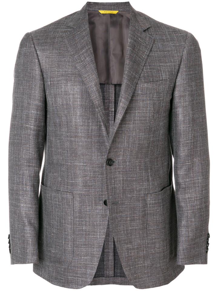 Canali Classic Fitted Blazer - Brown