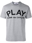 Comme Des Garçons Play Logo T-shirt - Grey