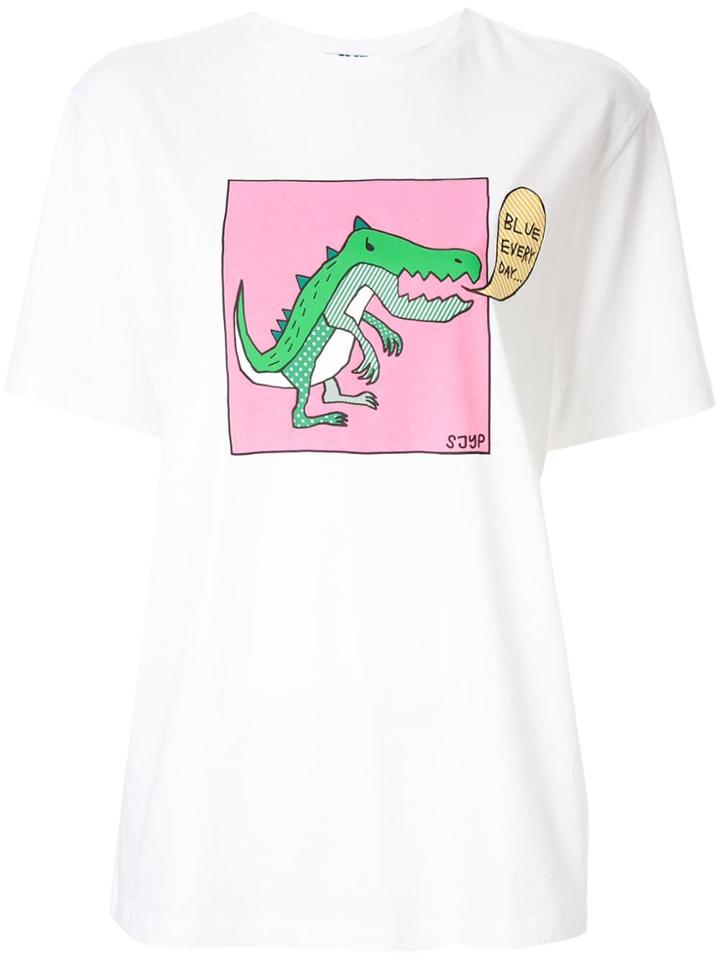 Sjyp Dino T-shirt - White
