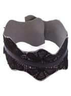 Martha Medeiros Lace Scaloped Trim Belt - Grey