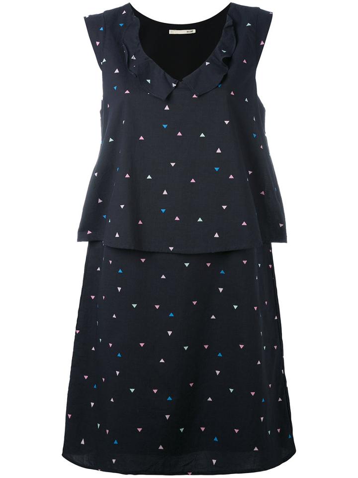 Cotélac - Printed Shift Dress - Women - Cotton/polyester - 2, Black, Cotton/polyester