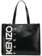 Kenzo Logo Print Tote - Black