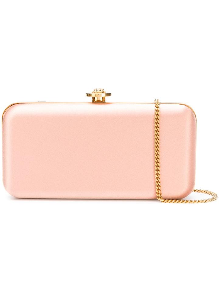 Versace Medusa Lock Clutch Bag - Pink & Purple
