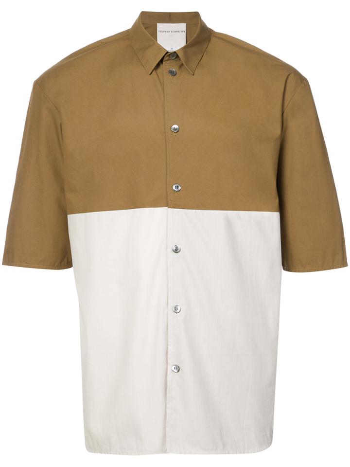 Stephan Schneider Colour Blocked Shirt - Green