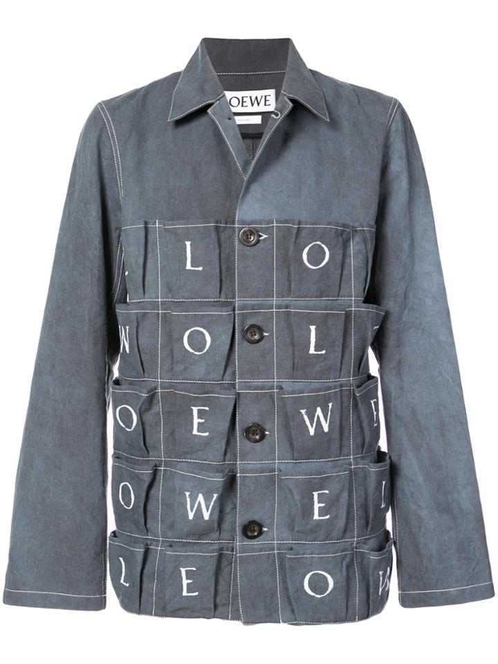 Loewe Brand Letters Jacket - Blue