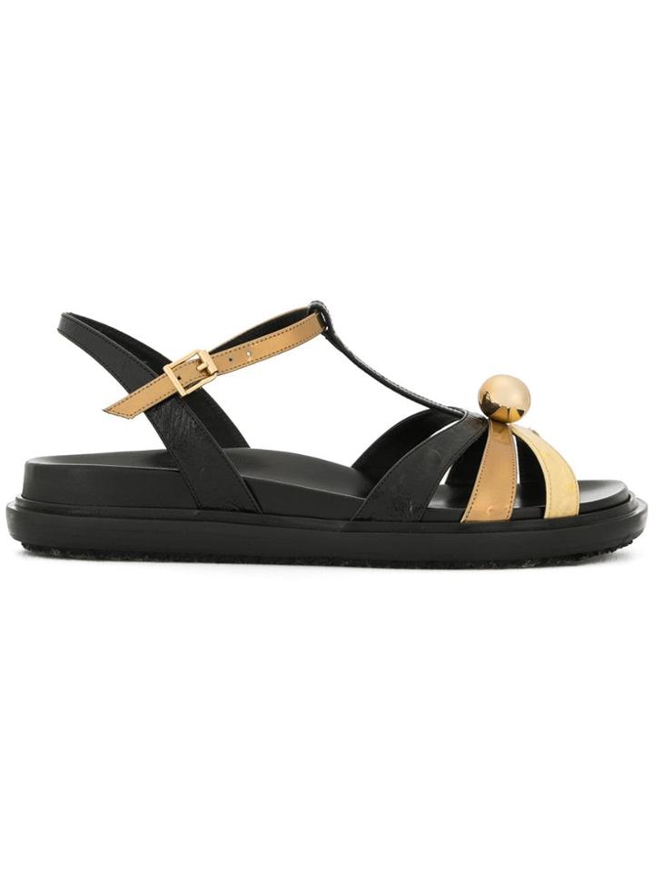 Marni T-bar Sandals - Black