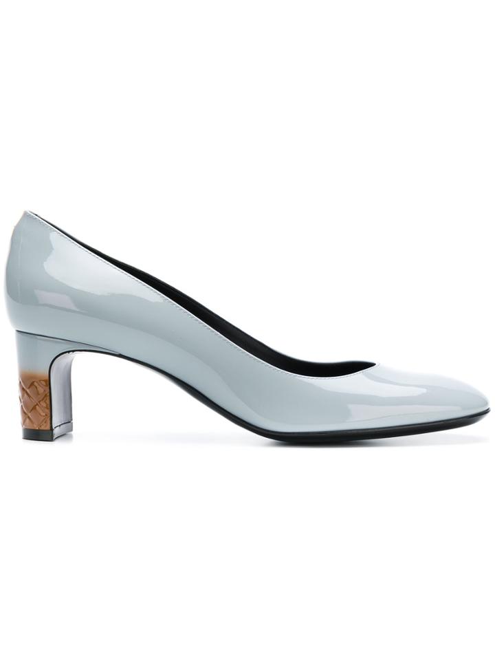 Bottega Veneta Arctic Patent Calf Isabella Pump - Blue