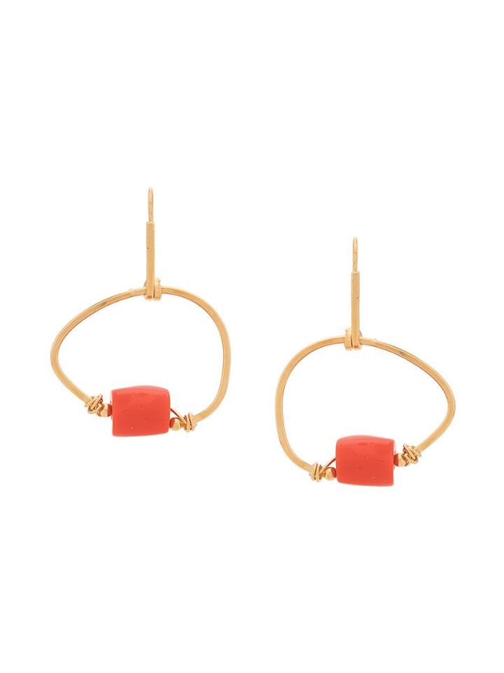 Marni Asymmetrical Hoop Earrings - Gold