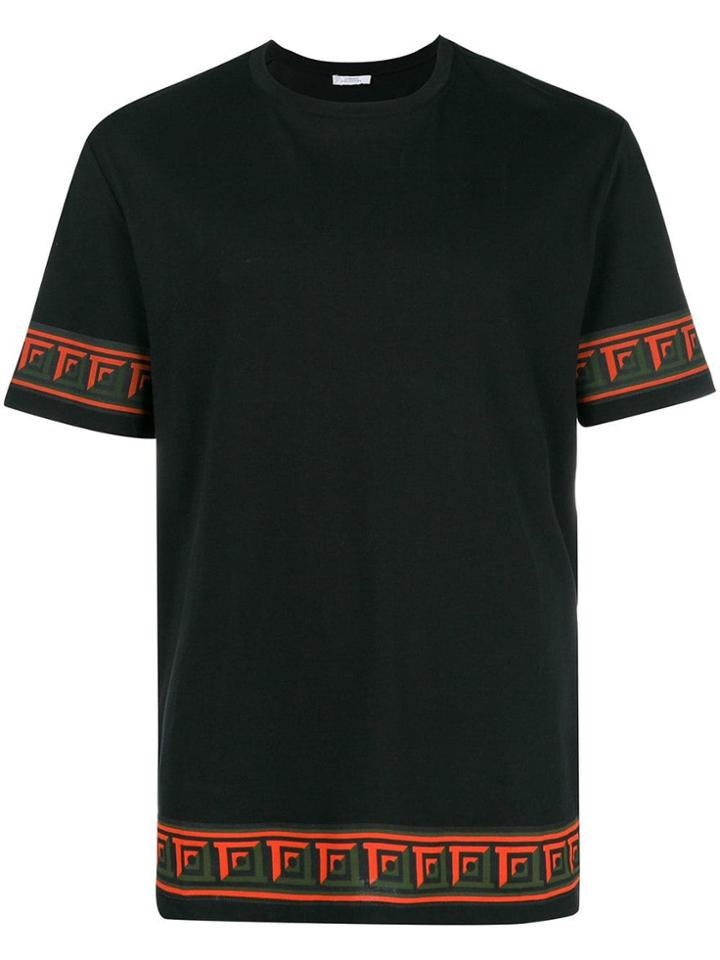 Versace Collection Contrast-trim T-shirt - Black