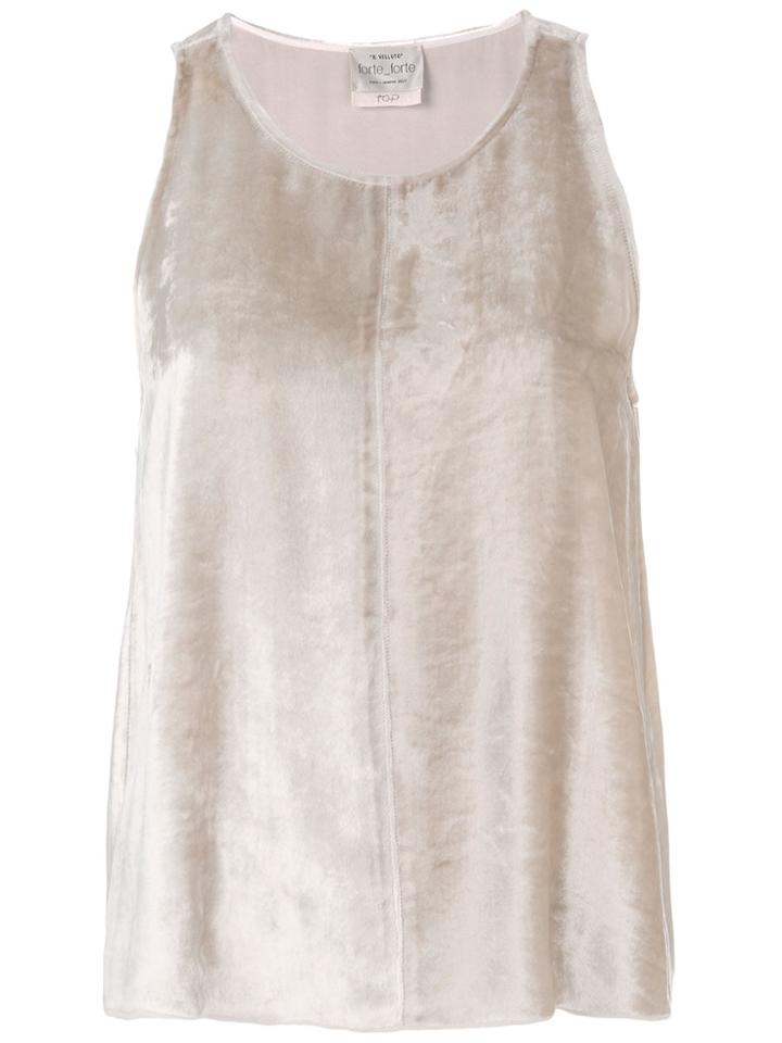 Forte Forte Round Neck Vest - Nude & Neutrals