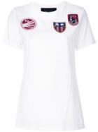 Mr & Mrs Italy Embroidered Patch T-shirt - White