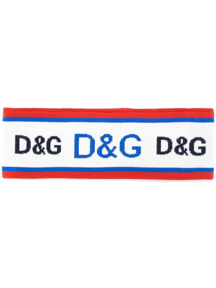 Dolce & Gabbana D & G Knitted Headband - White