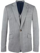 Vivienne Westwood Man Flap Pockets Blazer, Men's, Size: 48, Grey, Virgin Wool/viscose/cotton