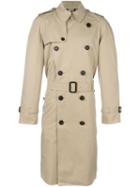 Burberry Belted Trench Coat, Men's, Size: 48, Nude/neutrals, Cotton/viscose