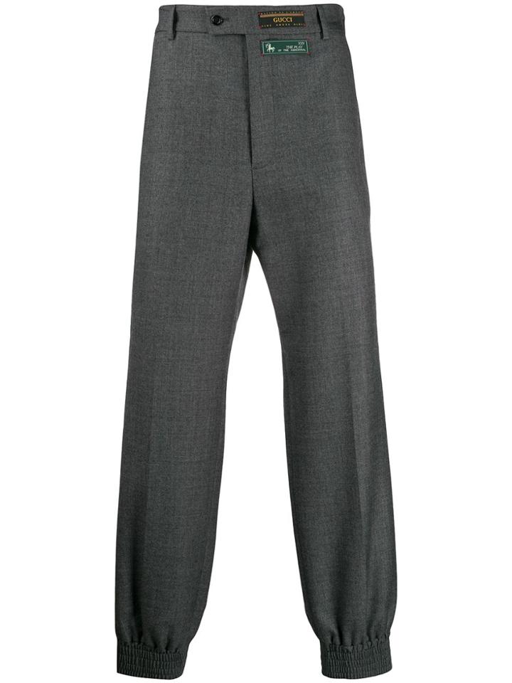 Gucci Elasticated Cuff Trousers - Grey