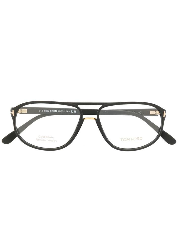 Tom Ford Eyewear Aviator Style Optical Glasses - Black