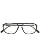 Tom Ford Eyewear Aviator Style Optical Glasses - Black