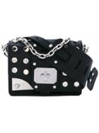 Versace Mini Studded Stardust Shoulder Bag - Black