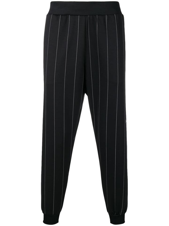 Gaelle Bonheur Pinstripe Track Pants - Black