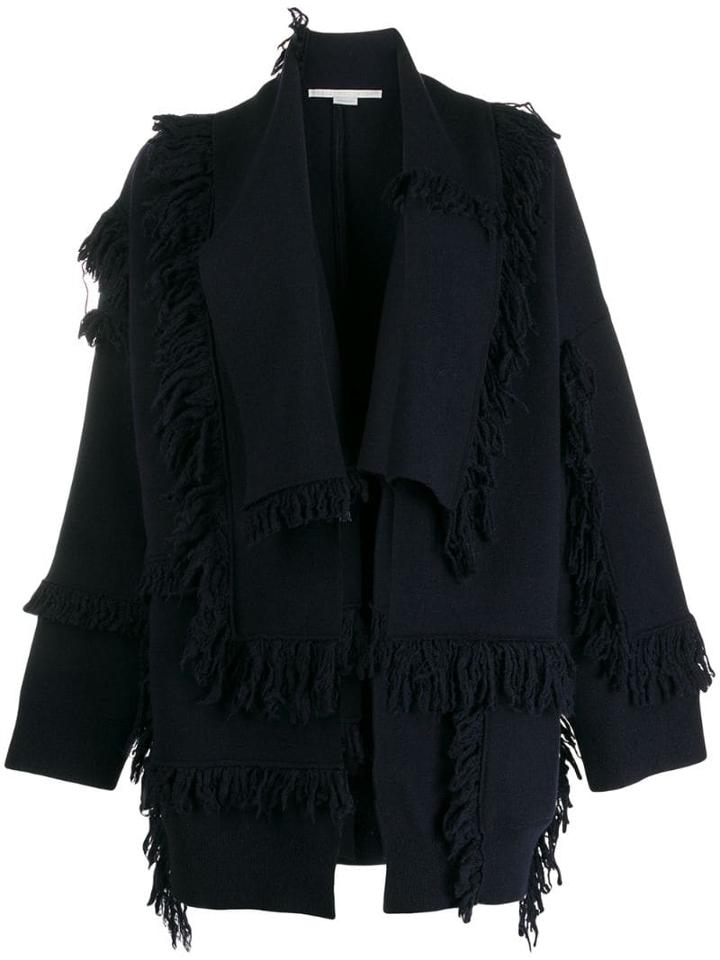 Stella Mccartney Shaggy-knit Layered Cardigan - Blue