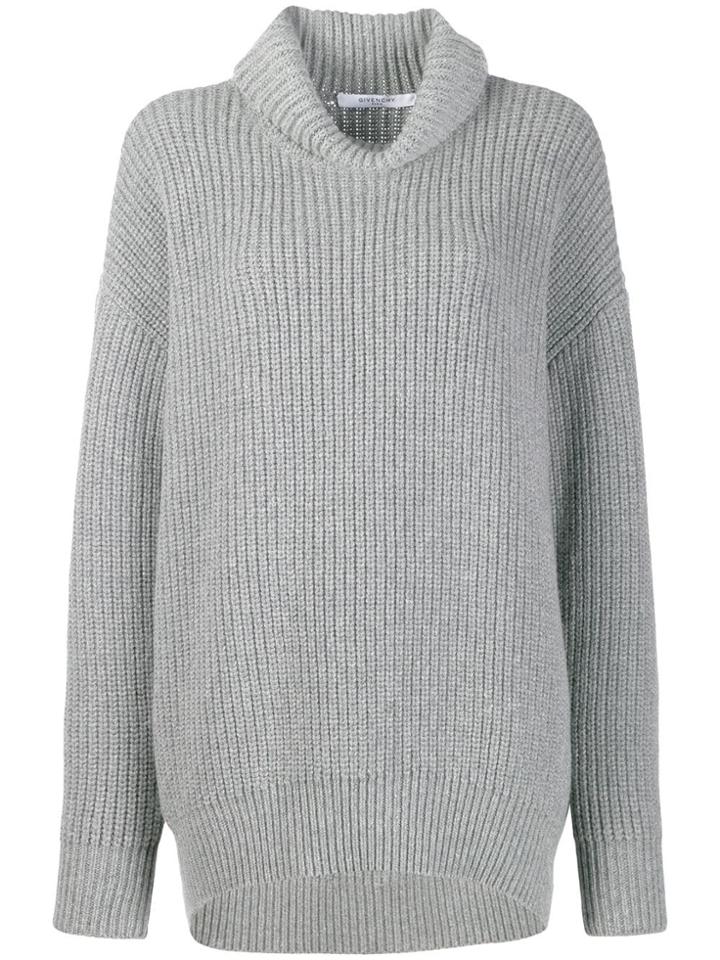 Givenchy Oversized Turtleneck Jumper - Grey