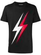 Neil Barrett Thunder Bold Print T-shirt - Black