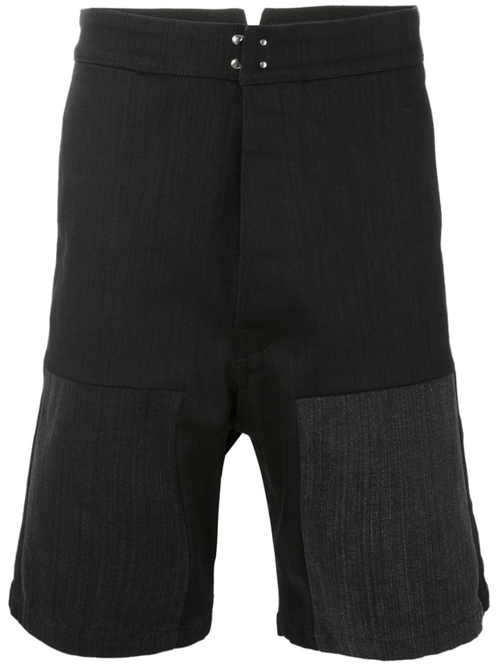 Raf Simons Denim Workwear Shorts - Black