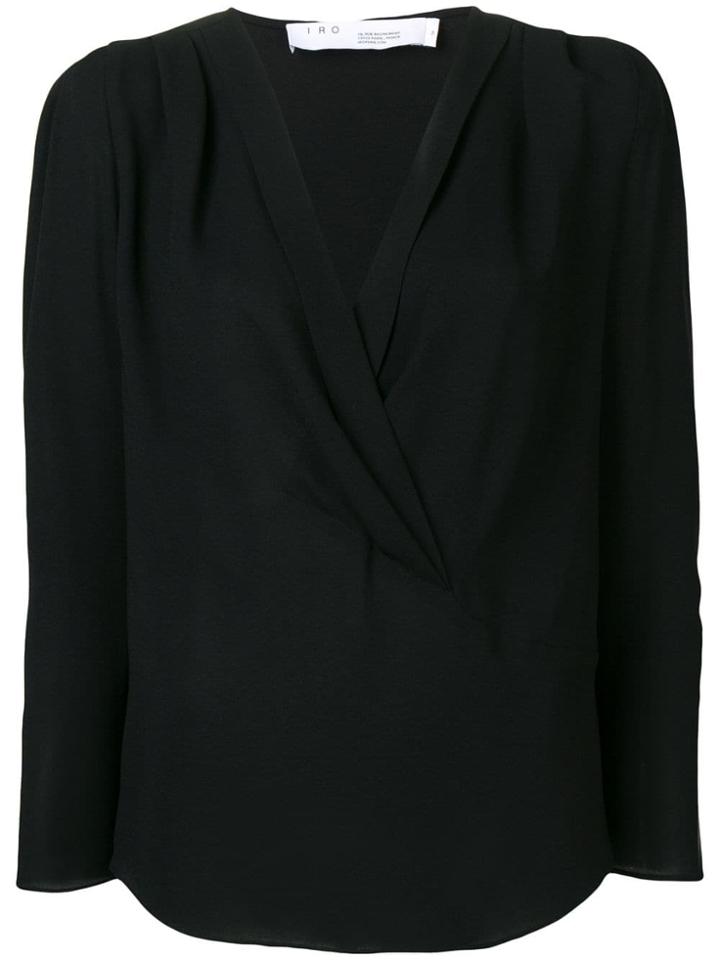 Iro Puff Sleeve Blouse - Black