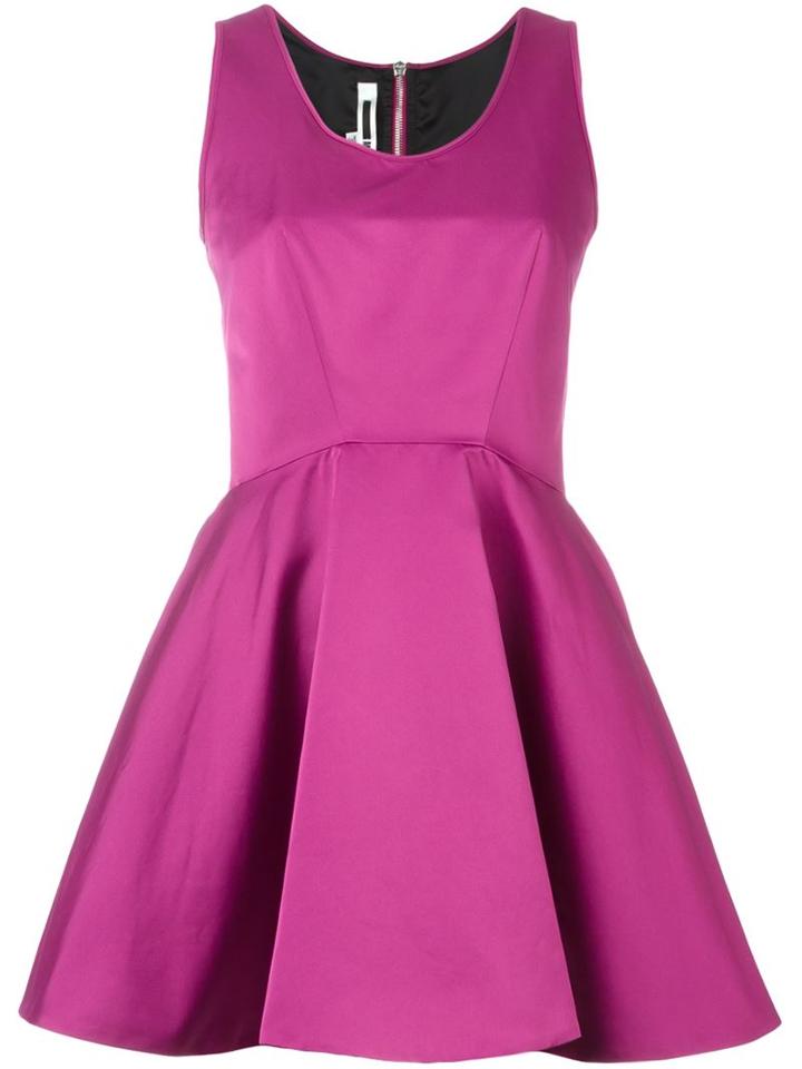 Mcq Alexander Mcqueen Flared Dress, Women's, Size: 38, Pink/purple, Polyester/viscose