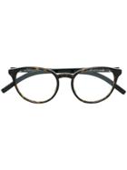 Dior Eyewear Round Frame Tortoiseshell Effect Glasses - Brown