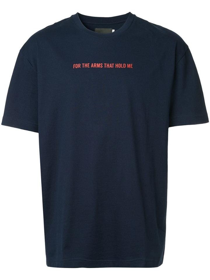 Off Duty For The Arms That Hold Me T-shirt - Blue