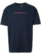 Off Duty For The Arms That Hold Me T-shirt - Blue