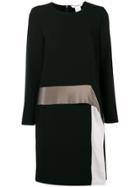 Max Mara Draped Panel Shift Dress - Black