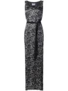 Maiyet Long Belted Dress, Women's, Size: 0, Black, Silk