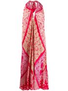 Ralph Lauren Patchwork Bandana Sleeveless Dress - Red